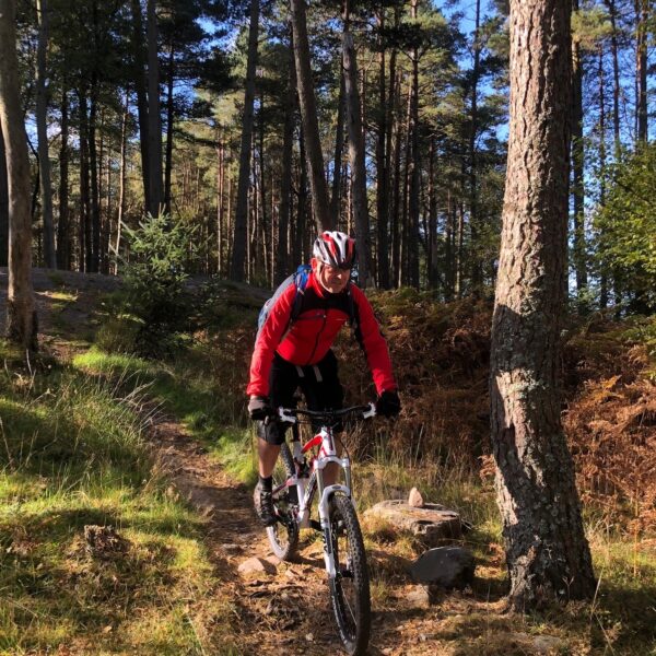 Our team biking at Comrie