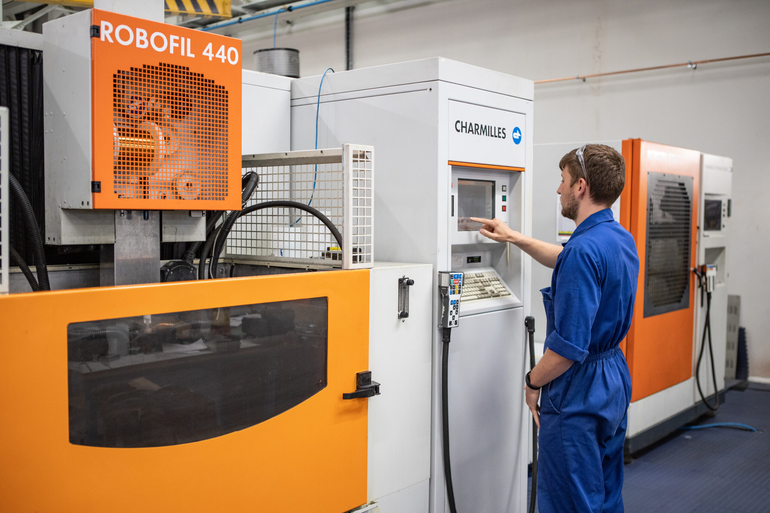 Working on the Robofil 440